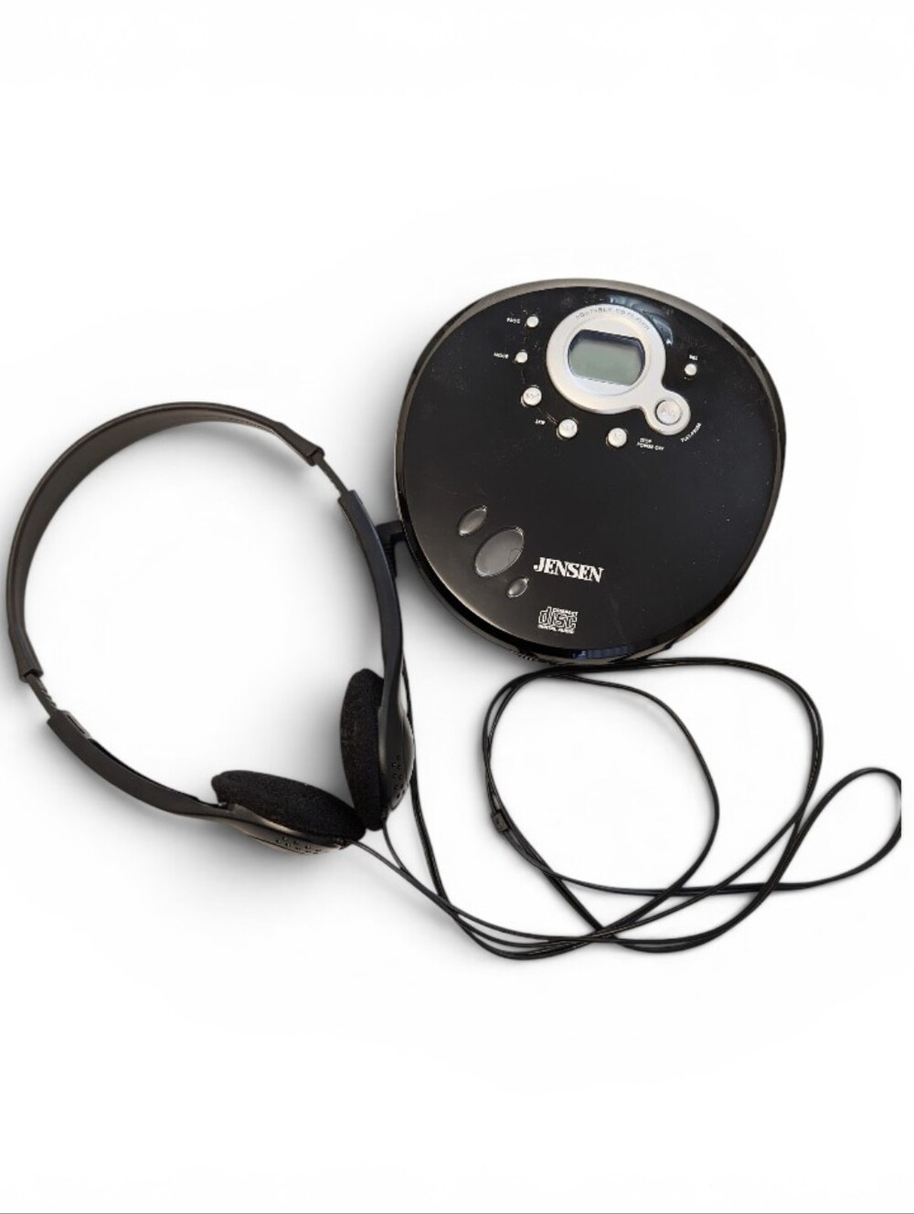 JENSEN AUDIO Portable CD Player Headphones Instruction Manual Black